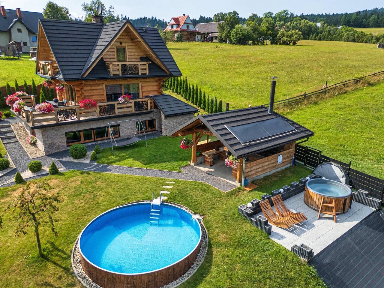 Luksusowa willa wakacujna, basen, sauna, jacuzzi in Nowy Targ, Karpaty (Polska)