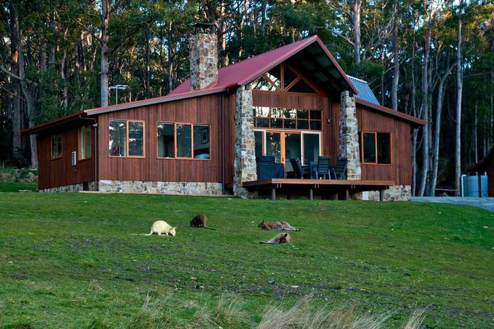 Ferienhaus für 2 Personen, mit Garten und Ausblick in Tasmanien