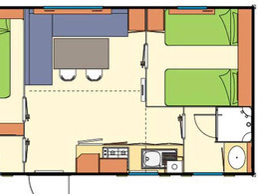 Camping La Brise - Mobilheim 4 personen - 23m² 2Zimmer in Saintes-Maries-de-la-Mer, Arles und Umgebung