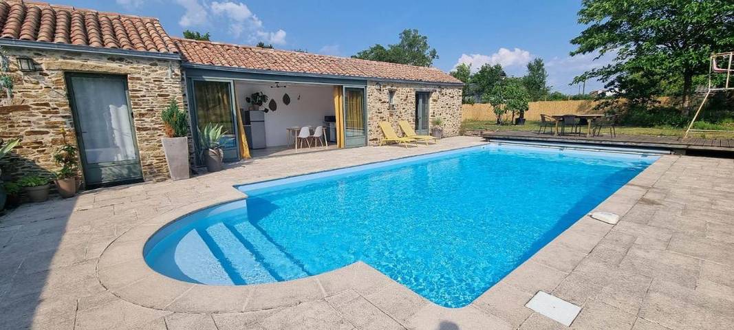 Maison de vacances pour 4 personnes, avec jardin et vue ainsi que piscine et terrasse