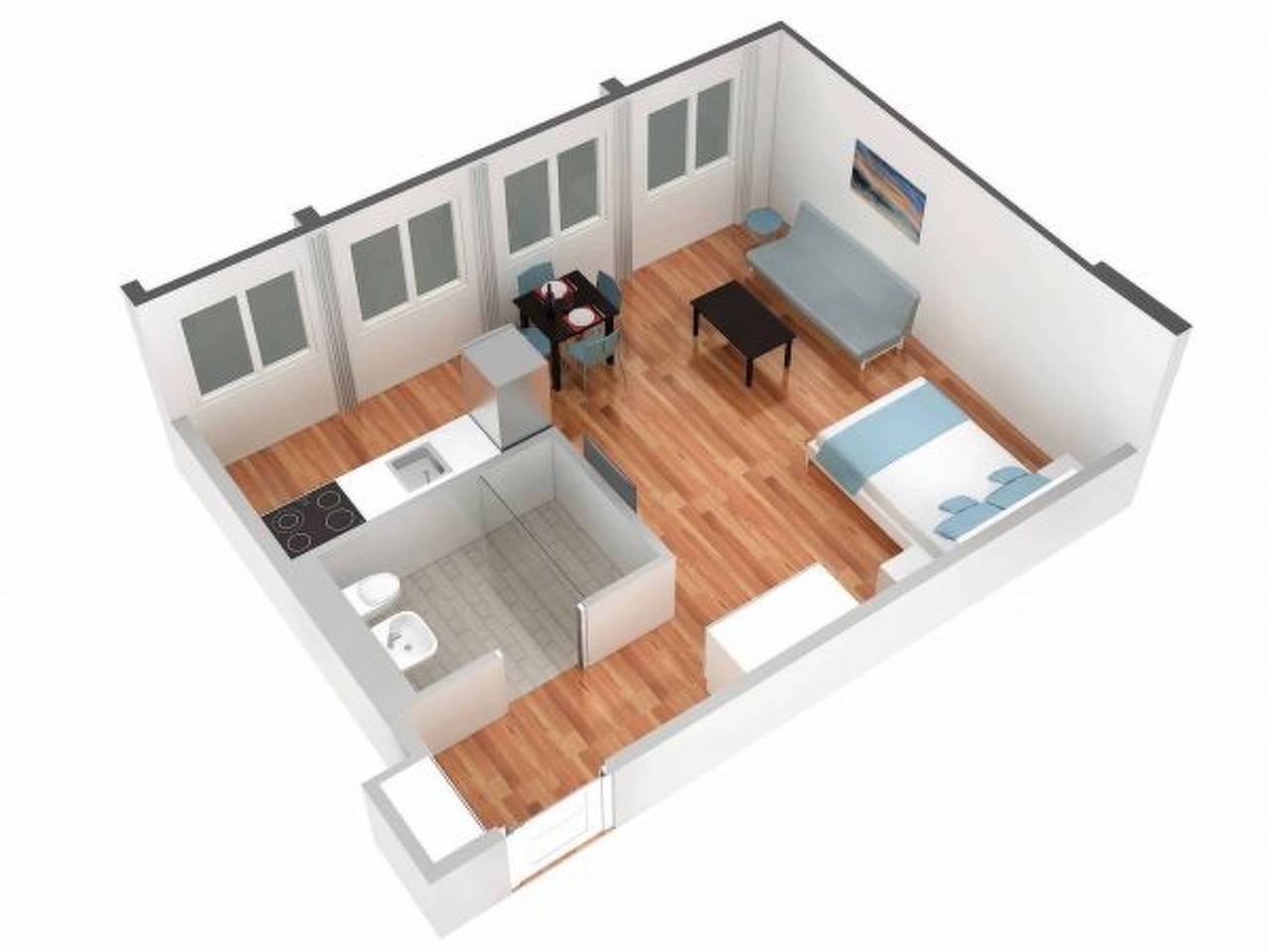 Apartamento entero, Apartamento de vacaciones para 4 personas in Basilea, Aargau-Basel