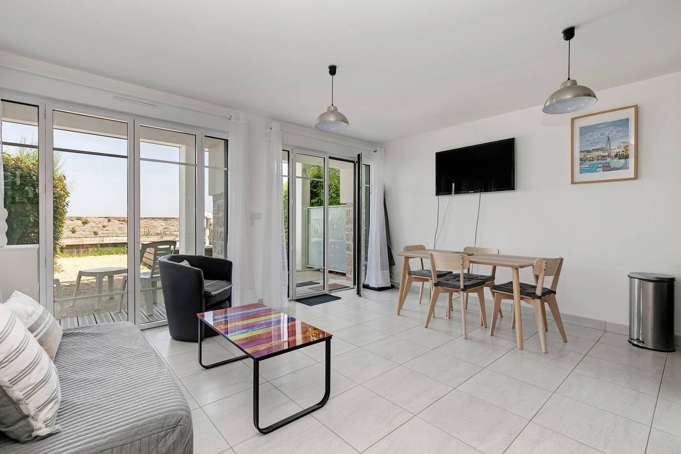 Appartement entier, Appartement Les sables roses face mer, terrasse privée et Wi-Fi in Le Croisic, Côte d'Amour