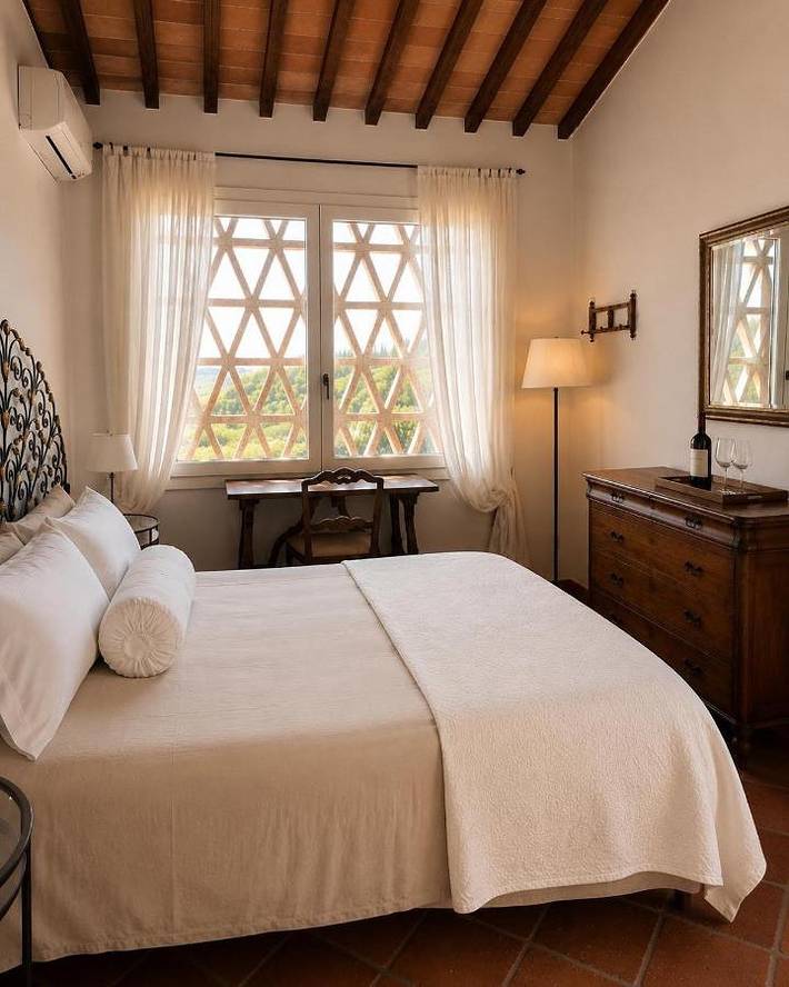 Chambre d’hôte pour 2 personnes, avec vue ainsi que jardin et terrasse dans Tavarnelle in Val di Pesa