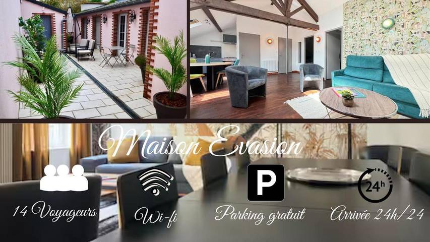 Ferienwohnung für 14 Personen, mit Terrasse, mit Haustier in Vichy