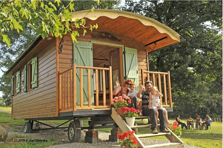 Maison de vacances pour 4 personnes, avec Balcon et Jardin