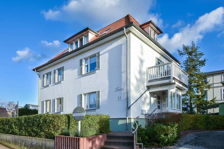 Ganze Wohnung, Haus Thalia 2 Strandläufer - strandnahe Ferienwohnung mit Terrasse in Drei Kaiserbäder, Heringsdorf