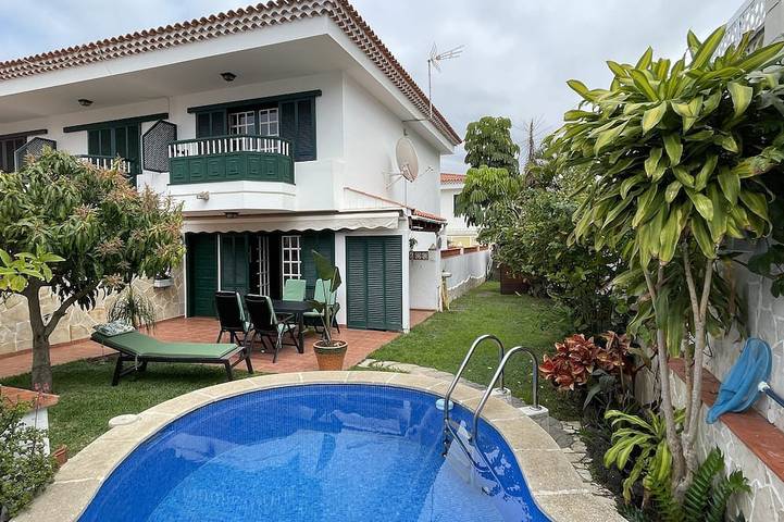Maison de vacances pour 4 personnes, avec balcon ainsi que jardin et jacuzzi - 1