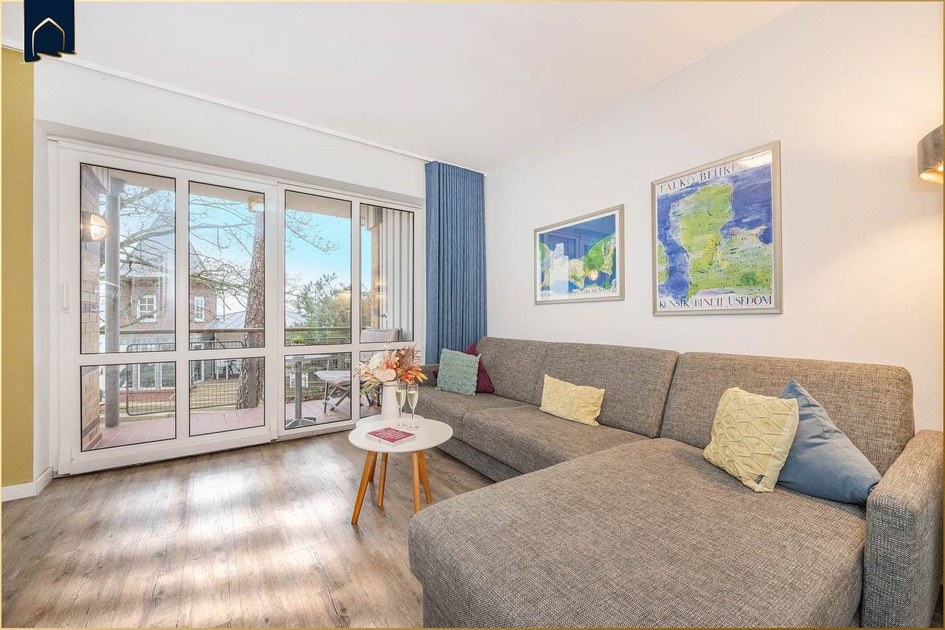 Ganze Wohnung, Traumhafte Ferienwohnung 50 m von der Seebrücke in Koserow, mit Wlan und Balkon in Ostseebad Koserow, Koserow