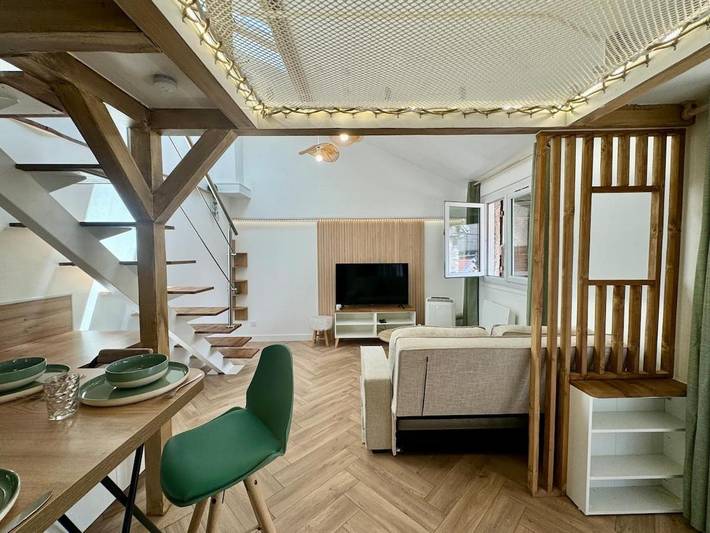 Gîte pour 4 personnes, avec balcon à Linas