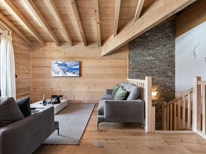 Apartamento entero, Hermoso dúplex para 9 en Courchevel con balcón y parking in Courchevel 1650 (Moriond), Saint-Bon-Tarentaise