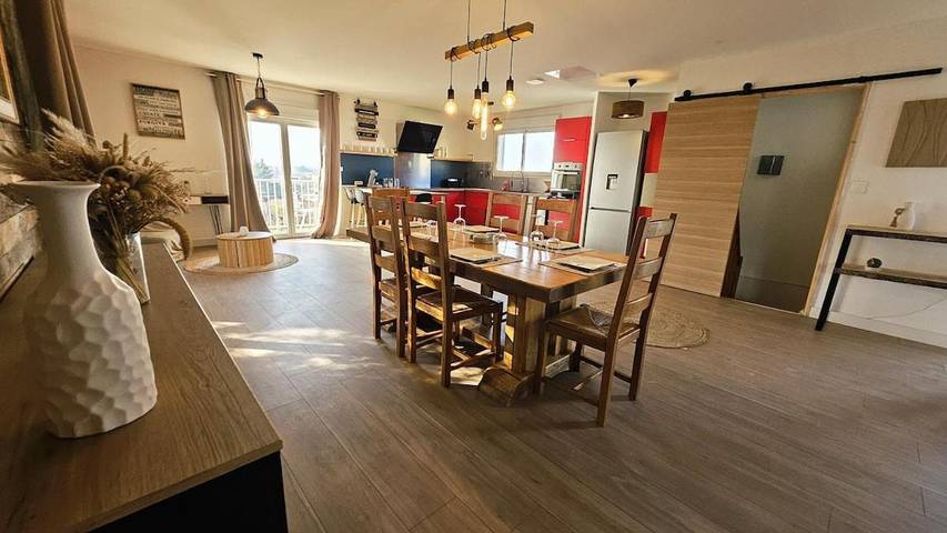Maison de vacances pour 5 personnes, avec Balcon et Vue à Bon-Encontre
