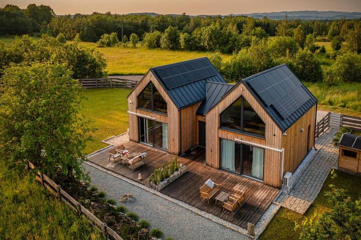 Chalet für 6 Personen, mit Ausblick und Garten in Niederschlesien