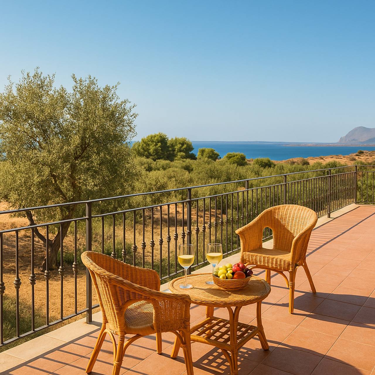 Villa Gheta presso Riserva Orientata Monte Cofano in Custonaci, Provincia de Trapani