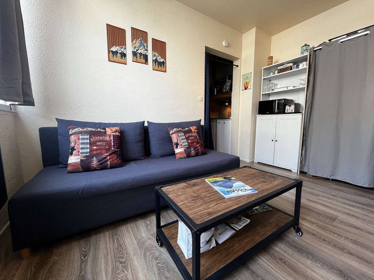 Ganzes Studio, Studio Haustiere erlaubt, Blick auf das Resort in Gourette, Eaux-Bonnes