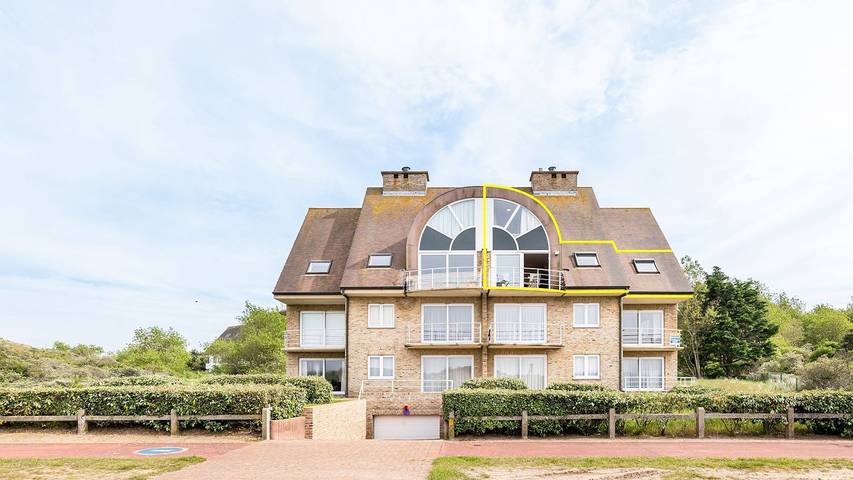 Appartement voor 6 personen, met balkon en balkon/terras in De Panne