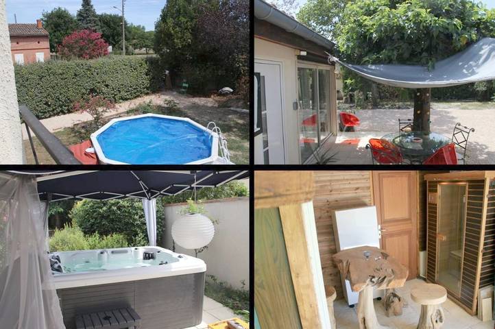 Gîte pour 4 personnes, avec Balcon et Jacuzzi ainsi que Terrasse et Jardin à Launaguet - 2