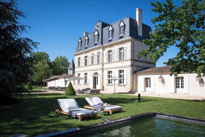 Maison de vacances pour 8 personnes, avec piscine à Lamarque