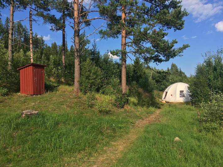 Camping für 2 Personen, mit Garten und Seeblick sowie Sauna und Ausblick in Schweden - 3