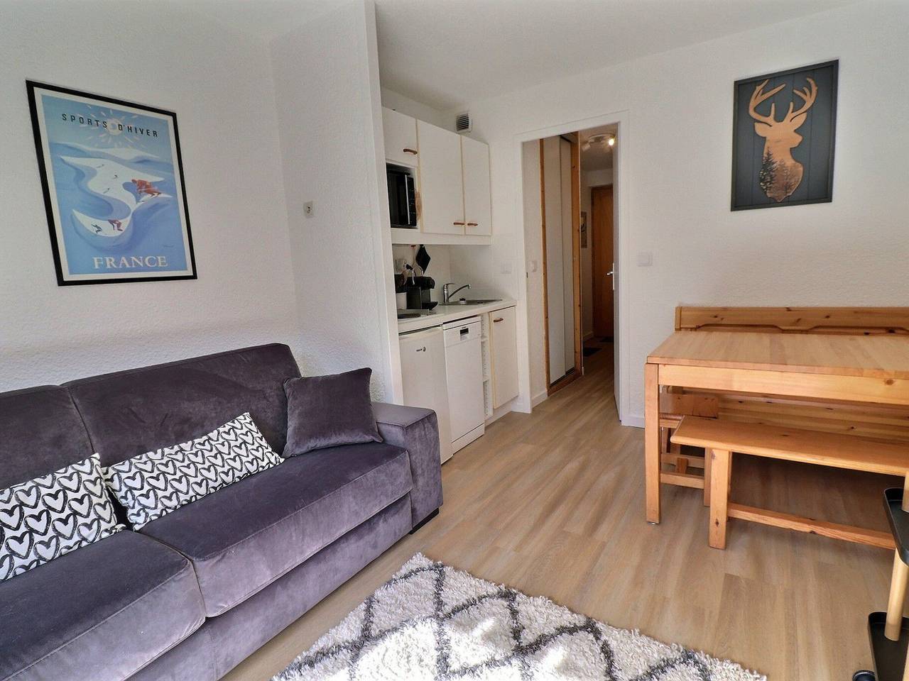 Studio entier, Studio 4 pers, balcon exposé ouest, Méribel in Méribel-Mottaret, Les Allues