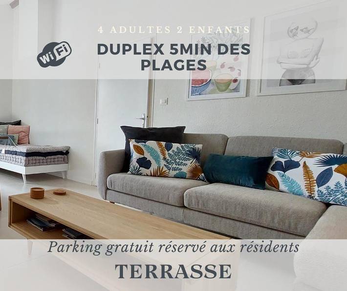 Appartement de vacances pour 6 personnes, avec terrasse