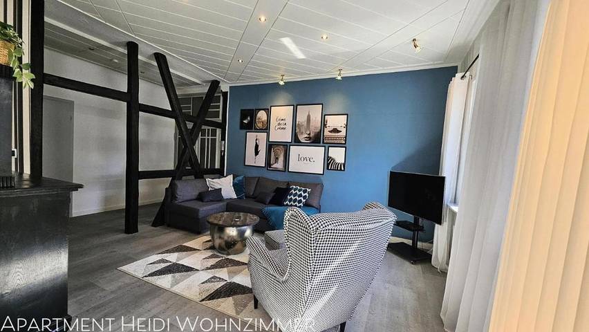 Ferienwohnung für 4 Personen, mit Terrasse und Garten sowie Ausblick in Rudolstadt