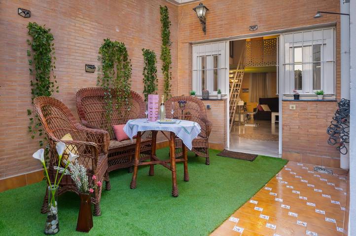 Ferienwohnung für 4 Personen, mit Garten, kinderfreundlich in Sevilla