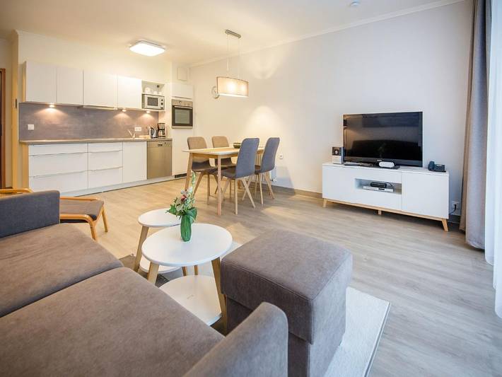 Ferienwohnung für 4 Personen, mit Balkon und Garten