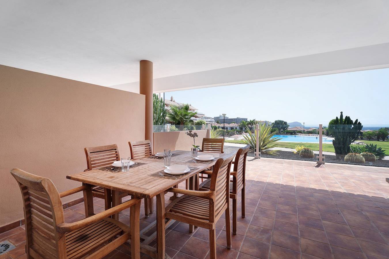 Ganze Wohnung, Ferienwohnung "Royal Marine Golf V" mit Meerblick, Gemeinschaftspool und Wlan in Las Adelfas, Amarilla Golf