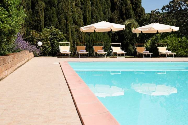 Chambre d’hôte pour 2 personnes, avec vue ainsi que piscine et jardin à Campiglia Marittima - 4