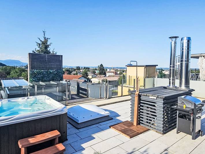Ferienwohnung für 6 Personen, mit Balkon und Terrasse sowie Sauna in Graz & Umgebung