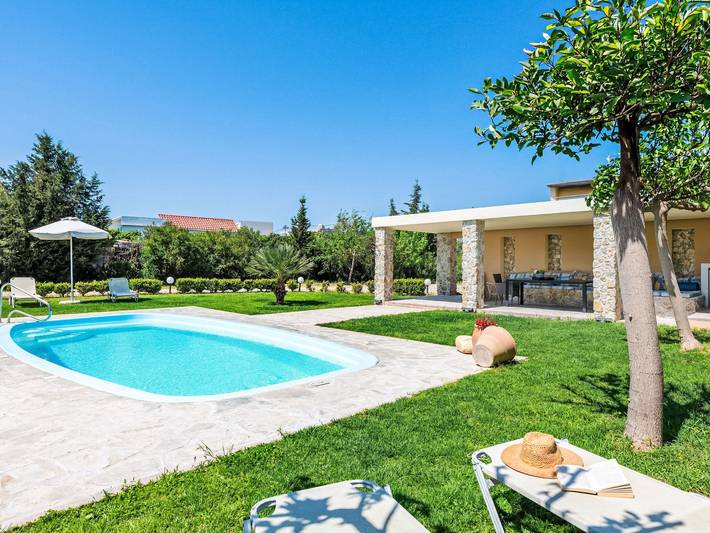 Ferienhaus für 9 Personen, mit Balkon und Terrasse sowie Garten und Pool in Afantou - 3