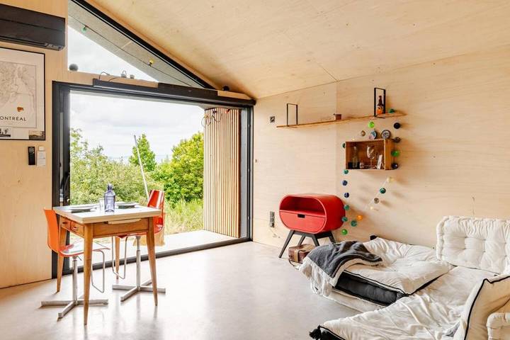 Chalet pour 2 personnes, avec terrasse et vue