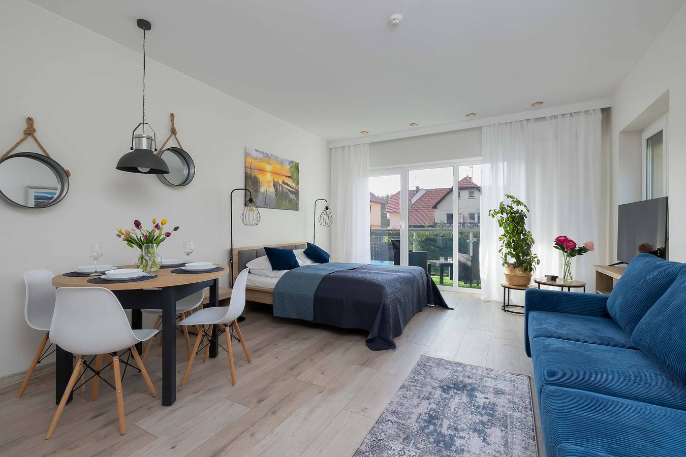 Cały apartament wypoczynkowy, Apartament wakacyjny dla 4 osób z ogród in Mielno, Jezioro Jamno