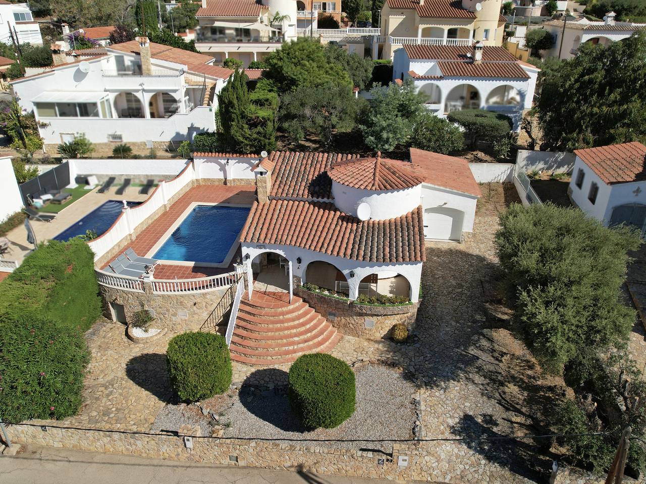 Villa 2 dormitorios en Rosas con piscina privada y aire acondicionado in El Mas Fumats, Roses