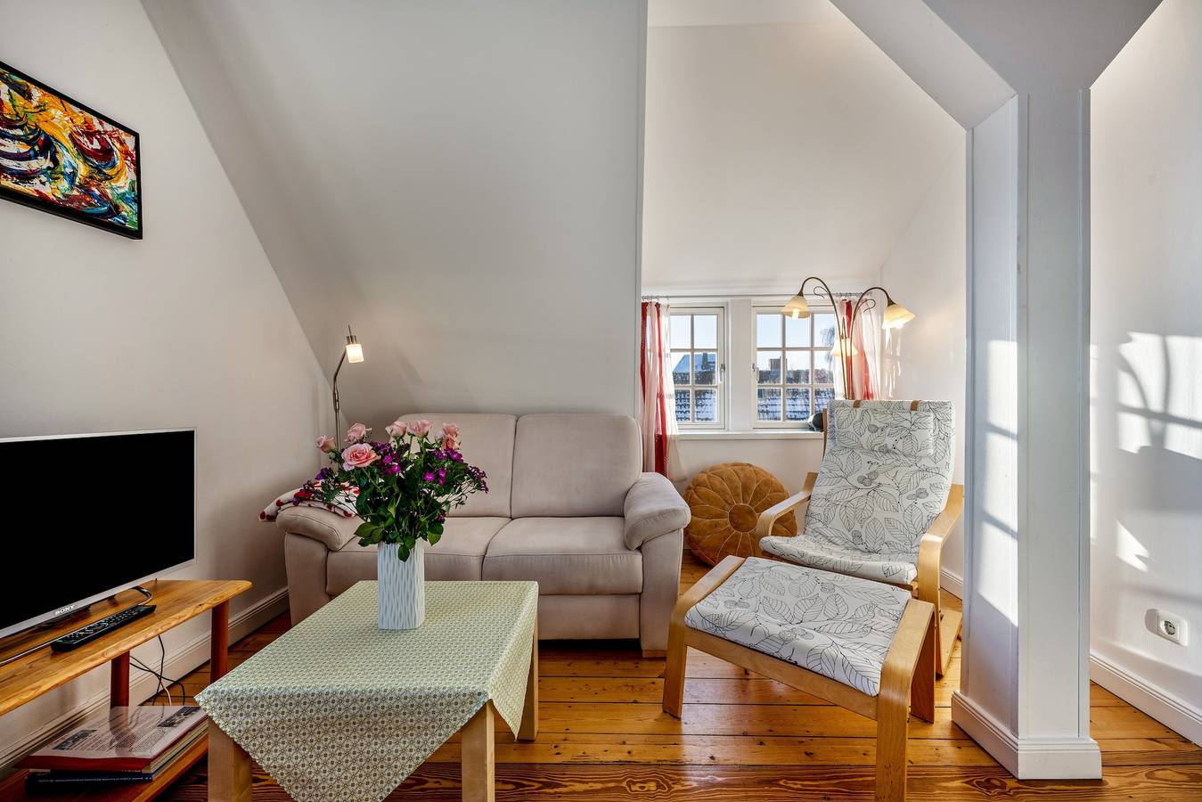 Ganze Wohnung, Ferienwohnung 'Haus Übersee Wohnung Tonga' mit Gemeinschaftsgarten und Wlan in Travemünde, Lübeck