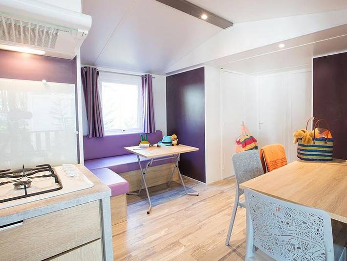 Camping Le Vieux Port - Mobilheim 6 personen - Resasol - 3 Schlafzimmer - Clim - Plancha in Messanges, Côte d’Argent