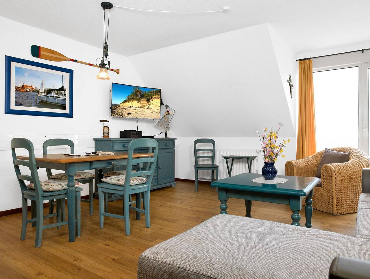Geheel appartement, Vakantieappartement voor 5 personen met balkon in Kirchdorf (Poel), Nordwestmecklenburg (Wismar en omgeving)