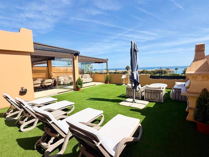 Ganze Wohnung, Ferienwohnung 'Casares Costa Doña Julia Golf' mit Meerblick, WLAN und Klimaanlage in Playa Ancha, Casares