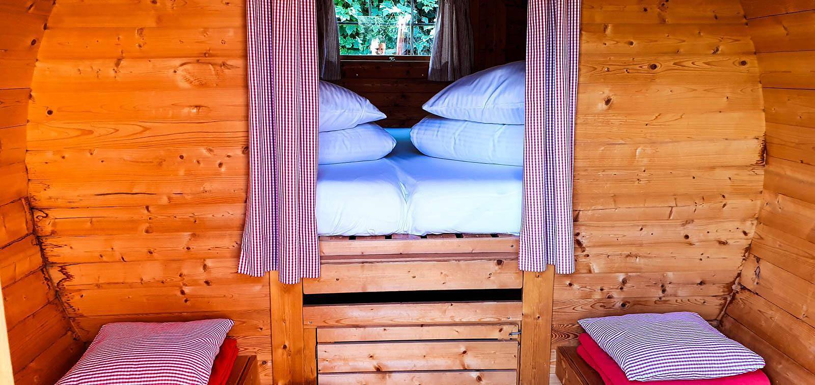 Camping Schlaffass in Rottenbuch, Romantische Straße