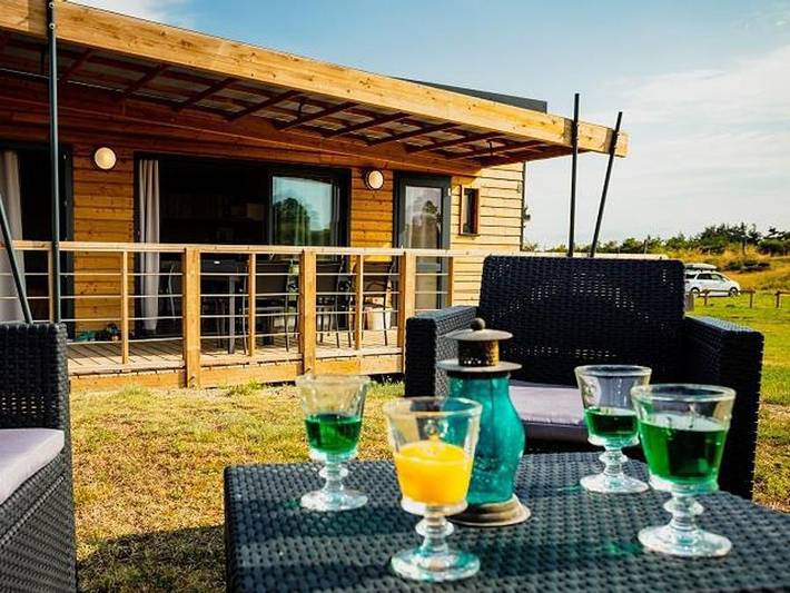 Mobil home pour 6 personnes, avec bassin pour enfant à Chastanier - 2