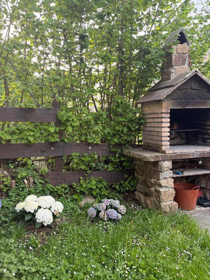 Cabaña La Gurueba, frente rio y cascada in Vega de Pas, Cordillera Cantábrica
