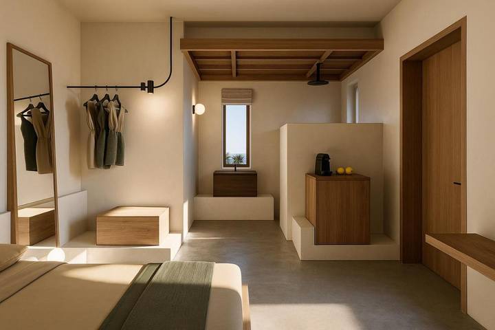 Hôtel pour 3 personnes, avec vue et piscine ainsi que terrasse et jardin, animaux acceptés