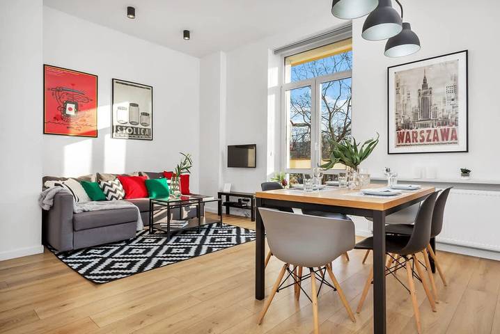 Ferienwohnung für 6 Personen, mit Balkon/Terrasse in Warschau