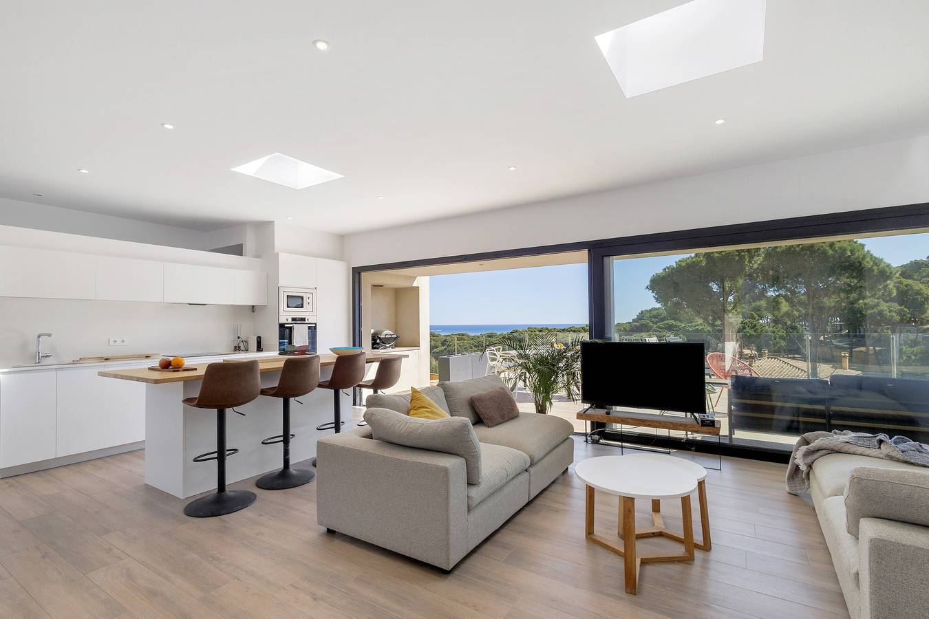 Villa mit Pool, Klimaanlage und Meerblick in Pals, Costa Brava