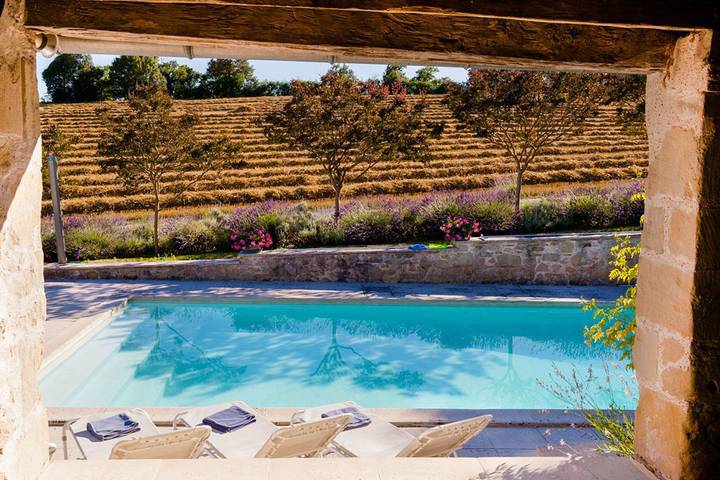 Château pour 12 personnes, avec terrasse ainsi que piscine et jardin dans le Lot-et-Garonne - 3