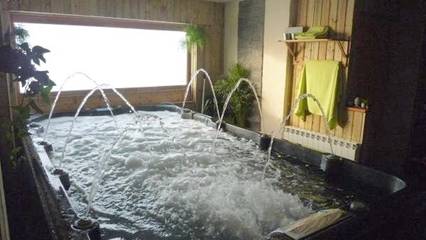 Gîte pour 2 personnes, avec sauna ainsi que jardin et jacuzzi à Cheylade