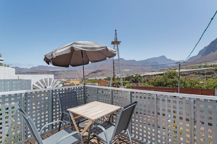 Apartamento para 4 personas, con balcón en La Aldea de San Nicolás