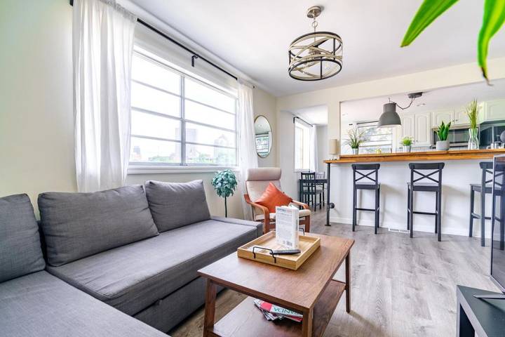 Appartement de vacances pour 3 personnes, avec jardin et vue, adapté aux familles