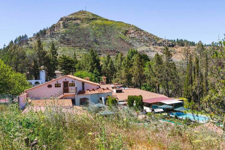 Casa rural con piscina para 3 personas, con jardín y vistas además de piscina y terraza, Se admiten mascotas en Gran Canaria - 3
