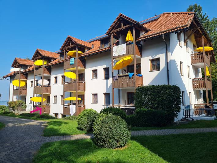 Ferienwohnung für 2 Personen, mit Balkon und Garten sowie Sauna und Seeblick im Chiemgau - 2